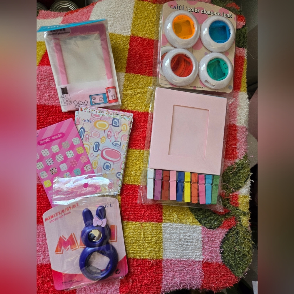 Fujifilm Instax Mini 8 Accessories Close-Up Bunny Lens Filters Frames Kit